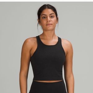 Lululemon Black Ebb to Street Cropped Racerback Tank top